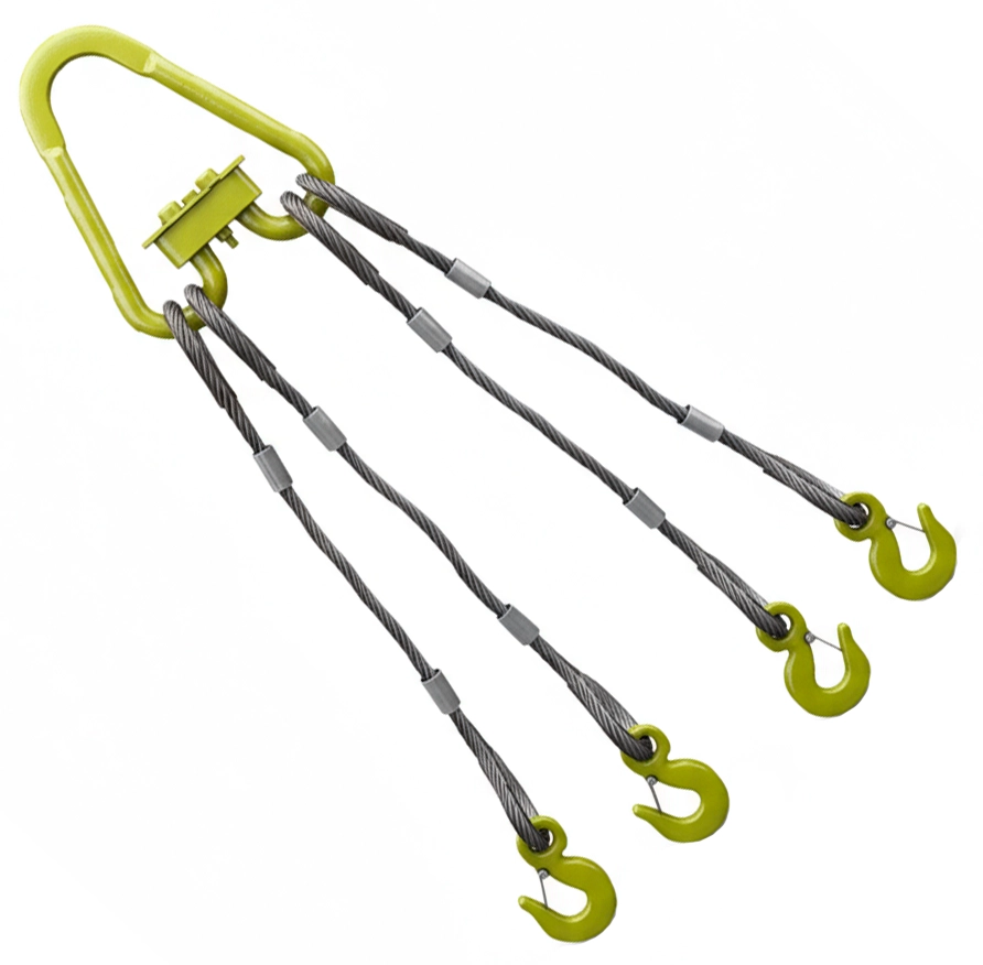 Строп канатный четырехветвевой 4СК-8т 2.5м (опрессовка)